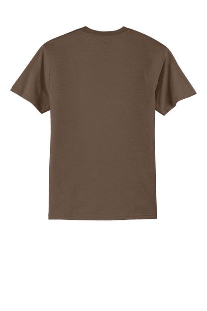 Port & Company Core Blend Tee.  PC55 Brown