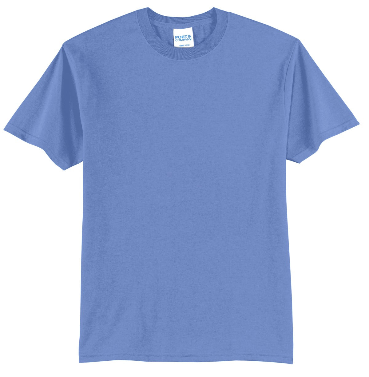 Port & Company Core Blend Tee.  PC55 Carolina Blue