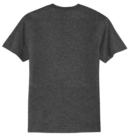 Port & Company Core Blend Tee.  PC55 Dark Heather Grey