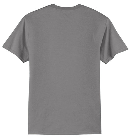Port & Company Core Blend Tee.  PC55 Medium Grey