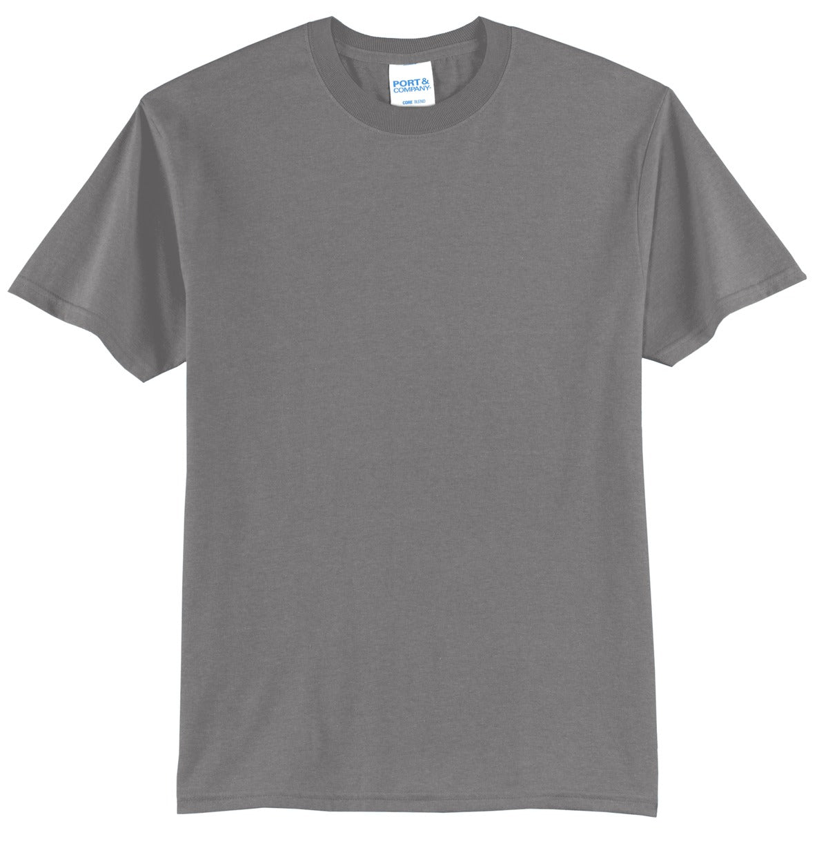 Port & Company Core Blend Tee.  PC55 Medium Grey