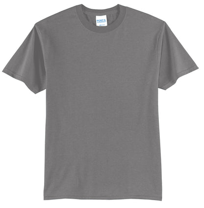 Port & Company Core Blend Tee.  PC55 Medium Grey