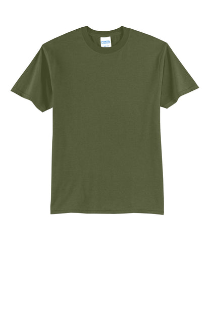 Port & Company Core Blend Tee.  PC55 Olive Drab Green