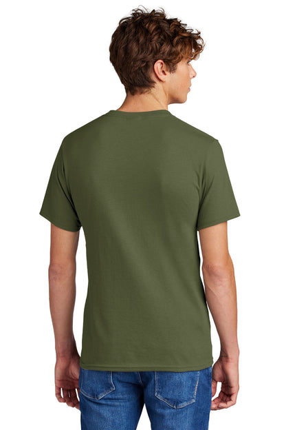 Port & Company Core Blend Tee.  PC55 Olive Drab Green