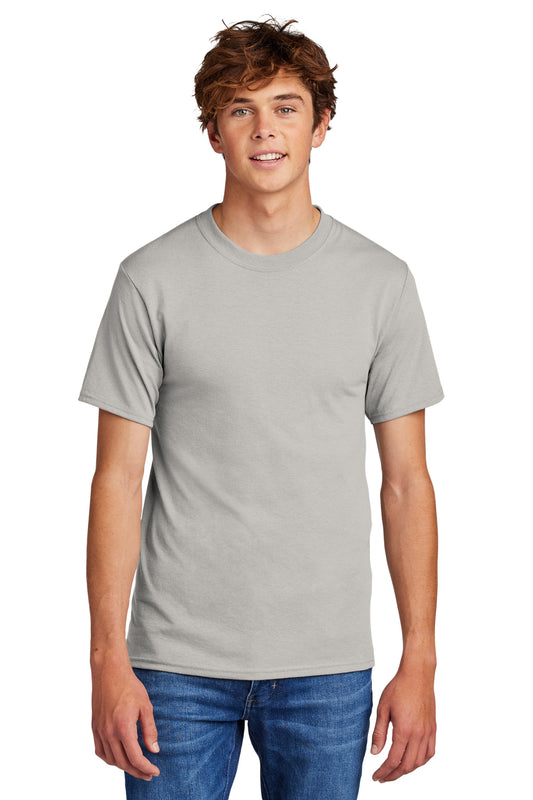 Port & Company Core Blend Tee.  PC55 Silver