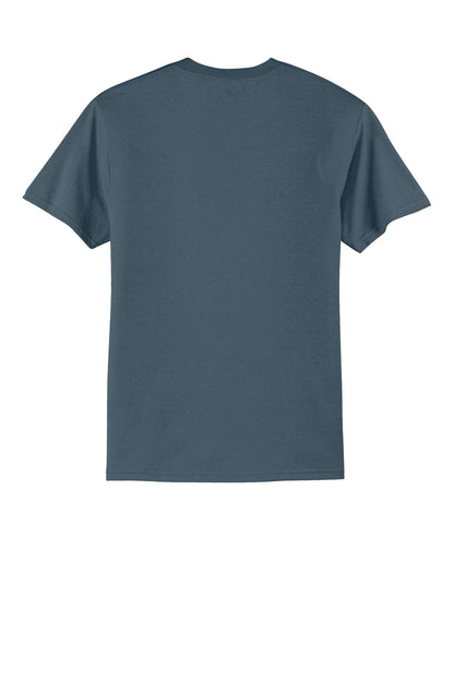 Port & Company Core Blend Tee.  PC55 Steel Blue
