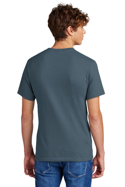 Port & Company Core Blend Tee.  PC55 Steel Blue