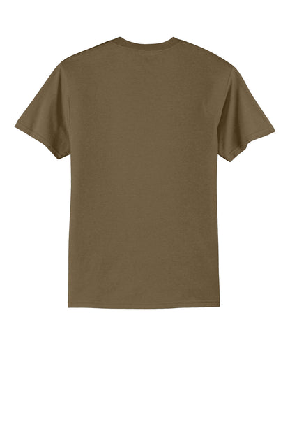 Port & Company Core Blend Tee.  PC55 Woodland Brown