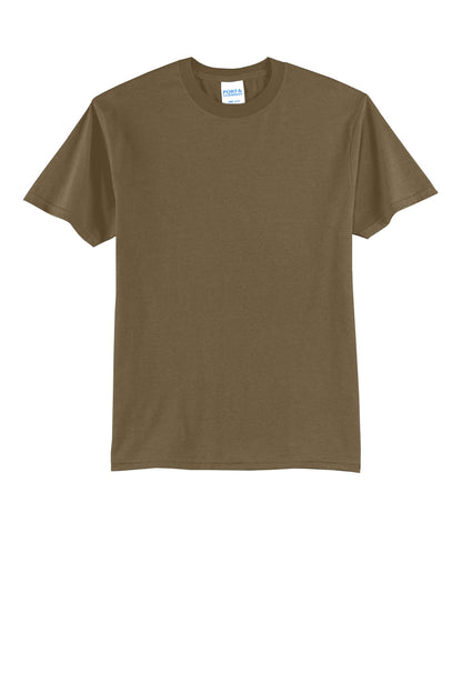 Port & Company Core Blend Tee.  PC55 Woodland Brown