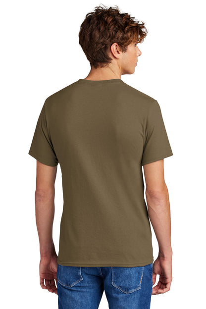 Port & Company Core Blend Tee.  PC55 Woodland Brown