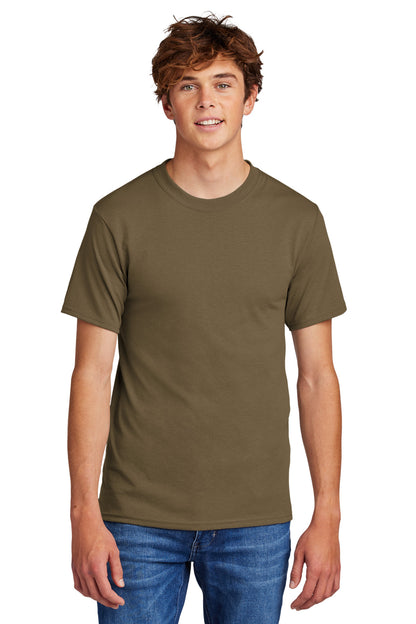 Port & Company Core Blend Tee.  PC55 Woodland Brown