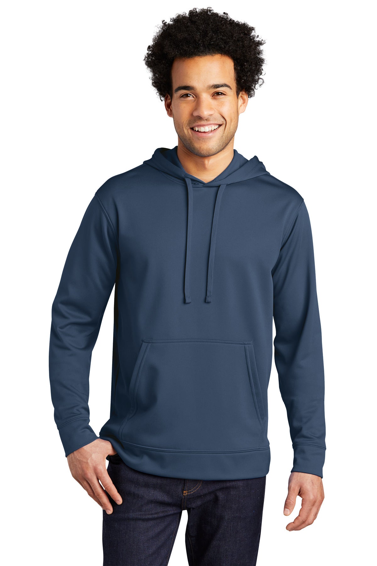 Port & Company Performance Fleece Pullover Hooded Sweatshirt. PC590H Deep Navy