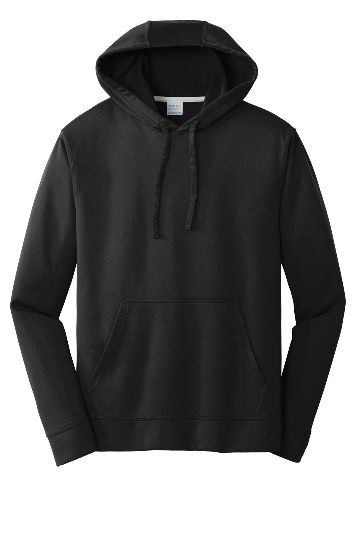 Port & Company Performance Fleece Pullover Hooded Sweatshirt. PC590H Jet Black