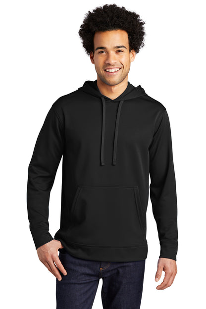 Port & Company Performance Fleece Pullover Hooded Sweatshirt. PC590H Jet Black