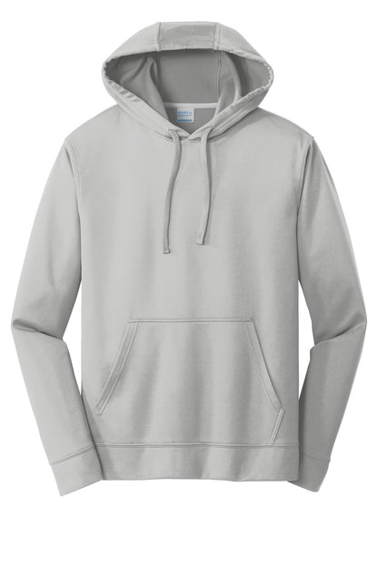 Port & Company Performance Fleece Pullover Hooded Sweatshirt. PC590H Silver