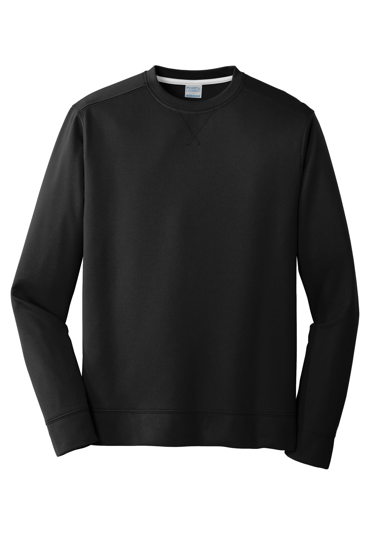 Port & CompanyPerformance Fleece Crewneck Sweatshirt. PC590 Jet Black