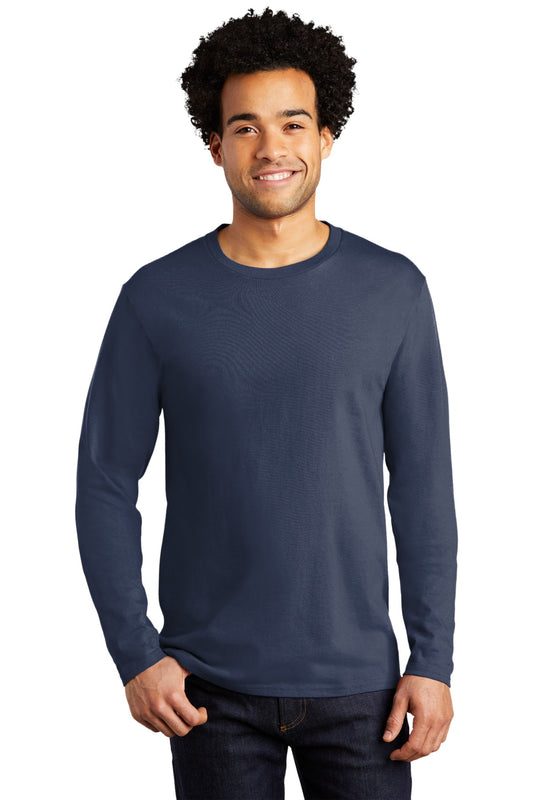Port & Company Long Sleeve Bouncer Tee PC600LS Navy Blue