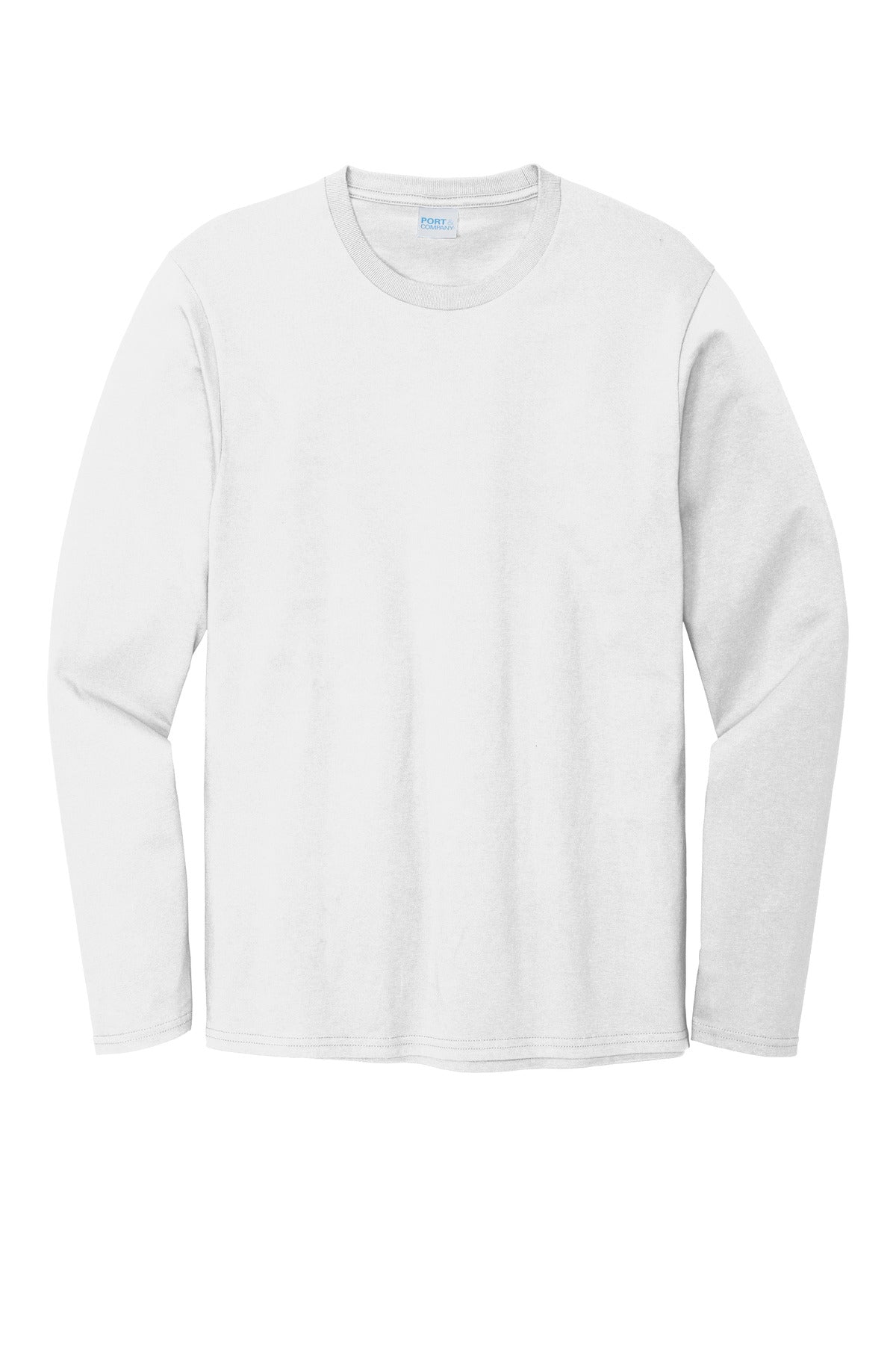 Port & Company Long Sleeve Bouncer Tee PC600LS White