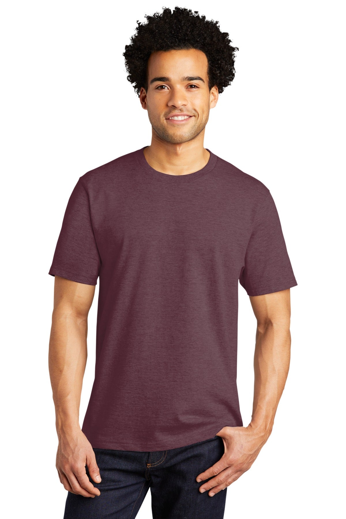 Port & Company Bouncer Tee PC600 Heather Athletic Maroon