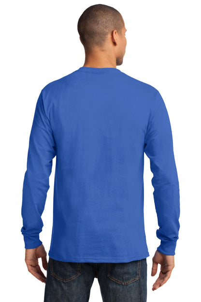 Port & Company Tall Long Sleeve Essential Tee. PC61LST Royal Tall
