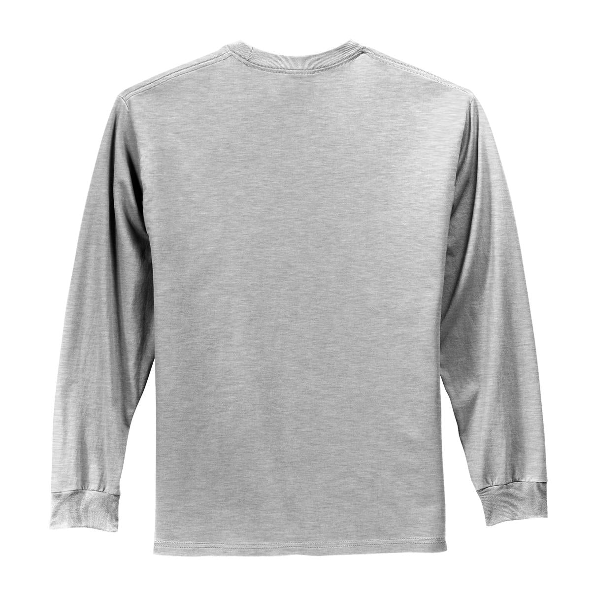 Port & Company Tall Long Sleeve Essential Tee. PC61LST Ash Tall