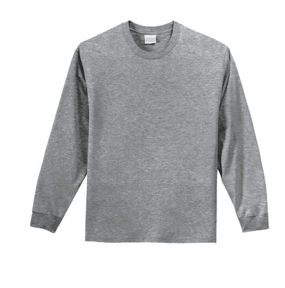 Port & Company Tall Long Sleeve Essential Tee. PC61LST Athletic Heather Tall