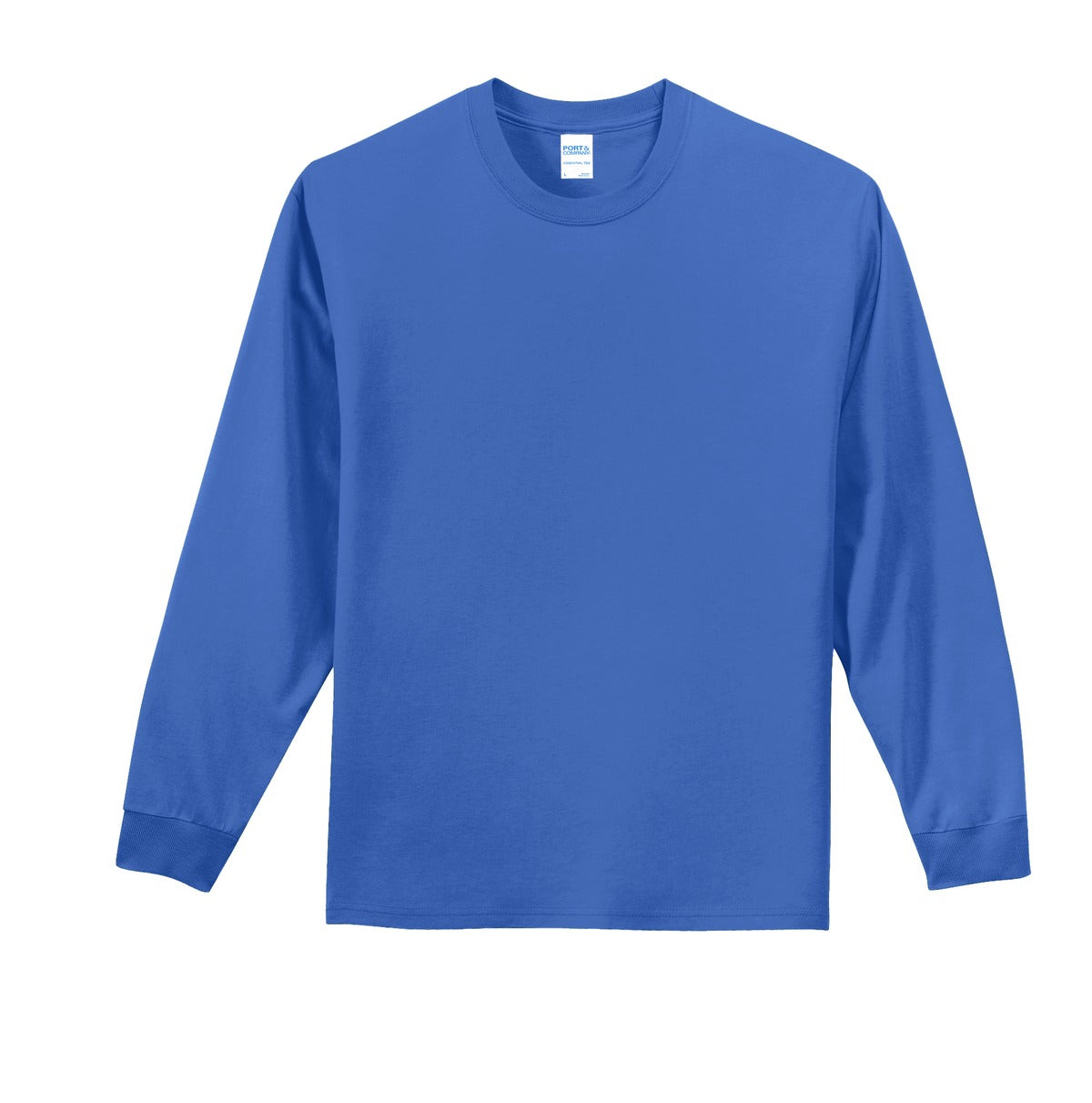 Port & Company Tall Long Sleeve Essential Tee. PC61LST Royal Tall