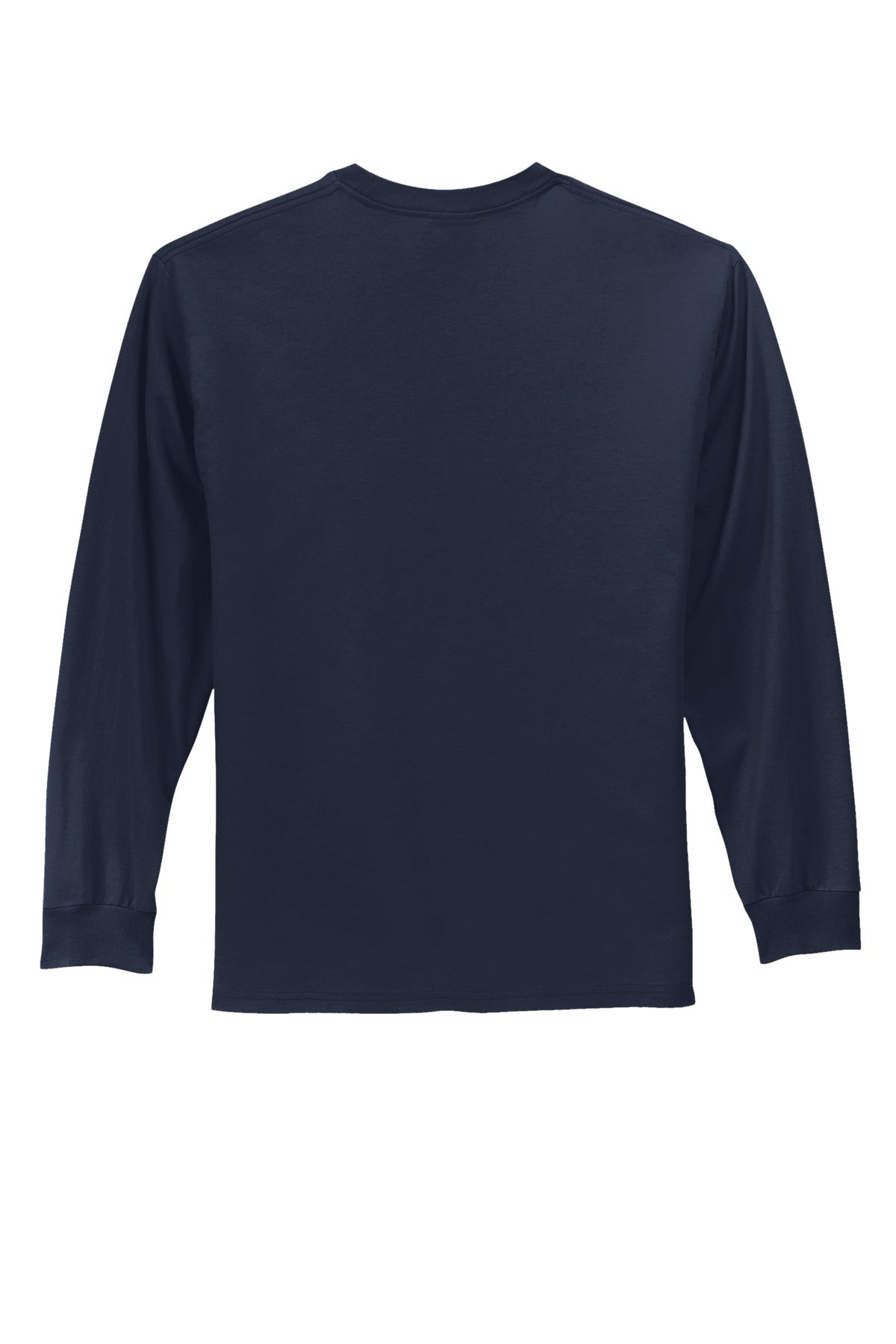 Port & Company Long Sleeve Essential Tee. PC61LS Deep Navy