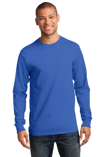 Port & Company Long Sleeve Essential Tee. PC61LS Royal