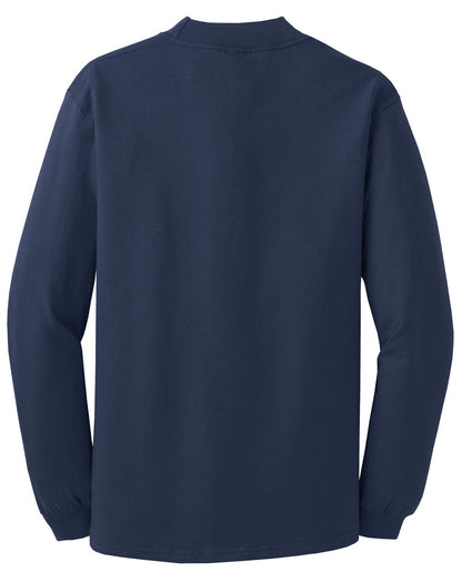 Port & Company Essential Mock Turtleneck.  PC61M Navy