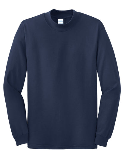 Port & Company Essential Mock Turtleneck.  PC61M Navy