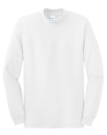 Port & Company Essential Mock Turtleneck.  PC61M White