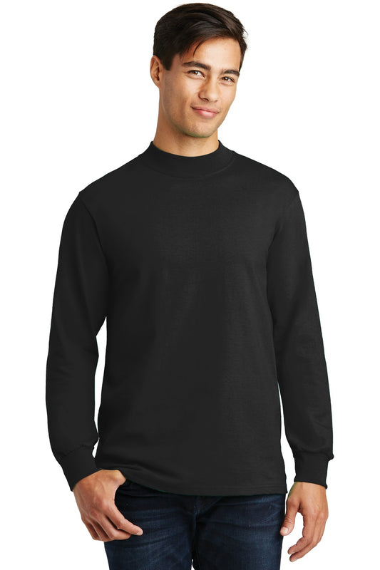 Port & Company Essential Mock Turtleneck.  PC61M Jet Black
