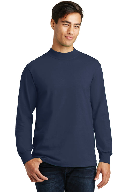 Port & Company Essential Mock Turtleneck.  PC61M Navy