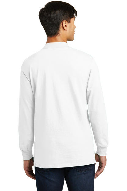 Port & Company Essential Mock Turtleneck.  PC61M White