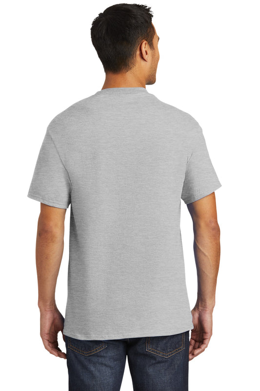 Port & Company Tall Essential Pocket Tee. PC61PT Ash Tall