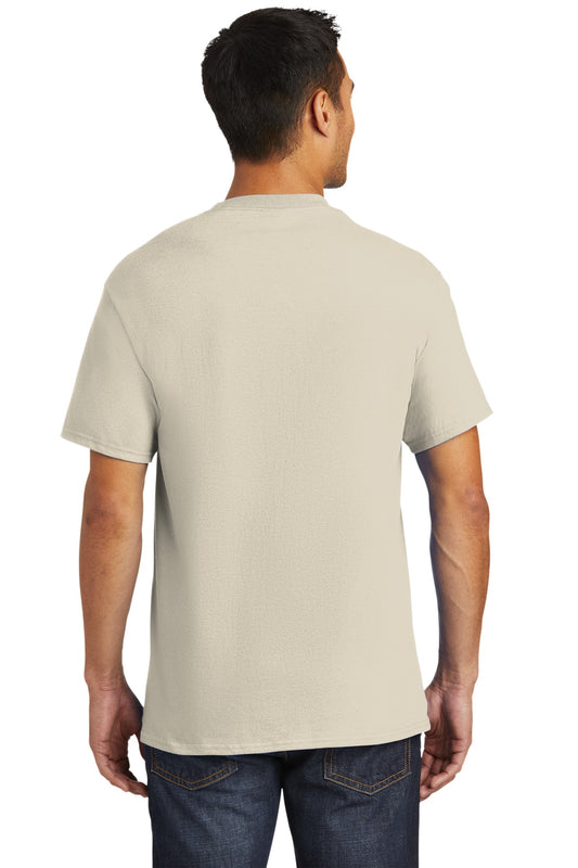 Port & Company Tall Essential Pocket Tee. PC61PT Natural Tall