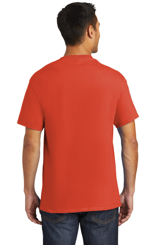 Port & Company Tall Essential Pocket Tee. PC61PT Orange Tall