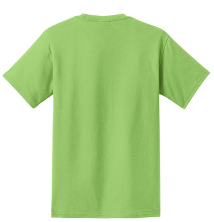 Port & Company Essential Pocket Tee. PC61P Lime
