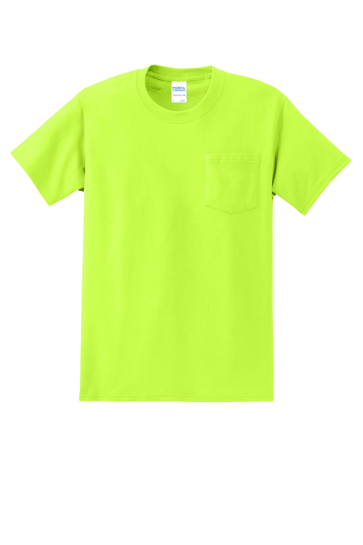 Port & Company Essential Pocket Tee. PC61P S. Green