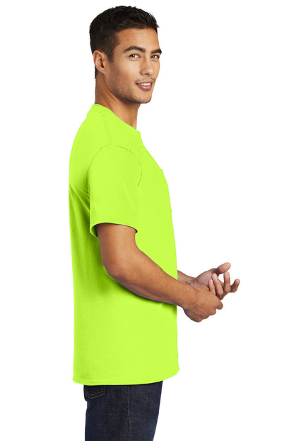 Port & Company Essential Pocket Tee. PC61P S. Green
