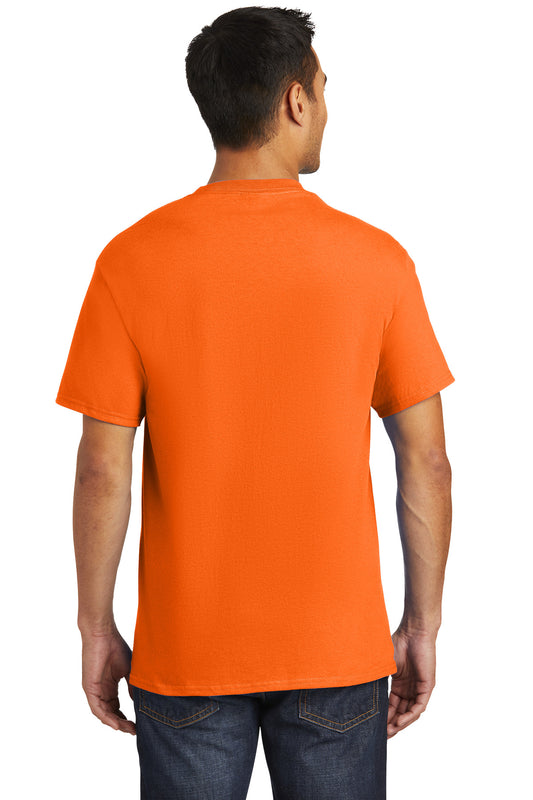 Port & Company Essential Pocket Tee. PC61P S. Orange