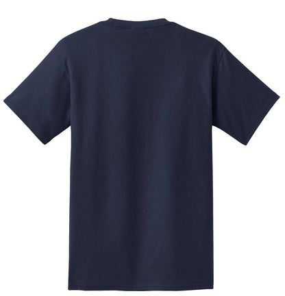 Port & Company Essential Pocket Tee. PC61P Deep Navy