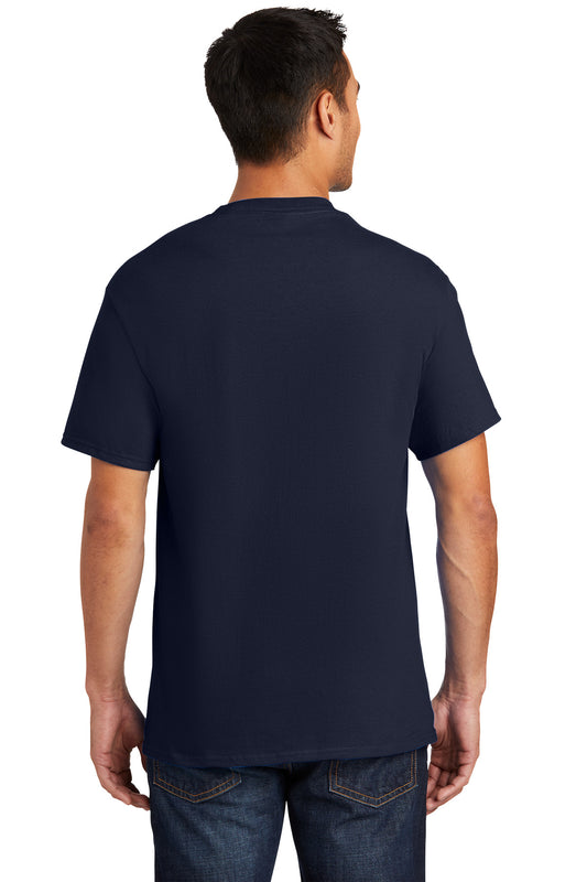 Port & Company Essential Pocket Tee. PC61P Deep Navy