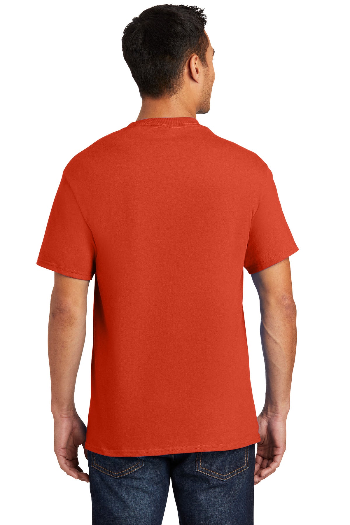 Port & Company Essential Pocket Tee. PC61P Orange