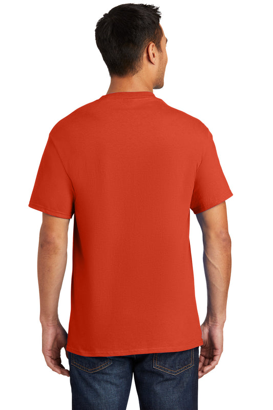 Port & Company Essential Pocket Tee. PC61P Orange
