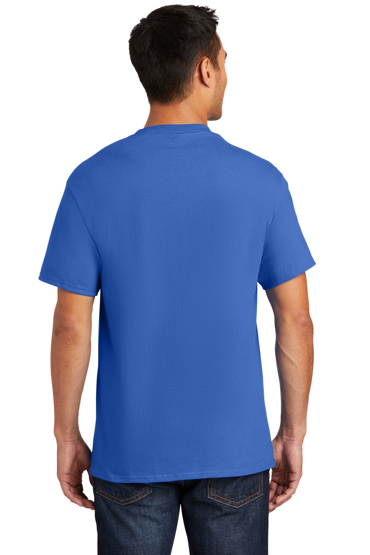 Port & Company Essential Pocket Tee. PC61P Royal