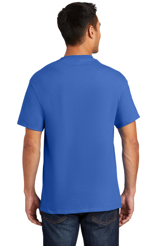Port & Company Essential Pocket Tee. PC61P Royal
