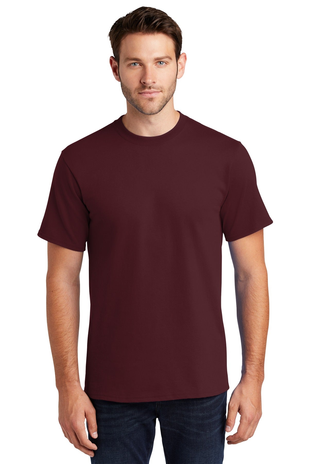Port & Company Tall Essential Tee.  PC61T Athletic Maroon Tall