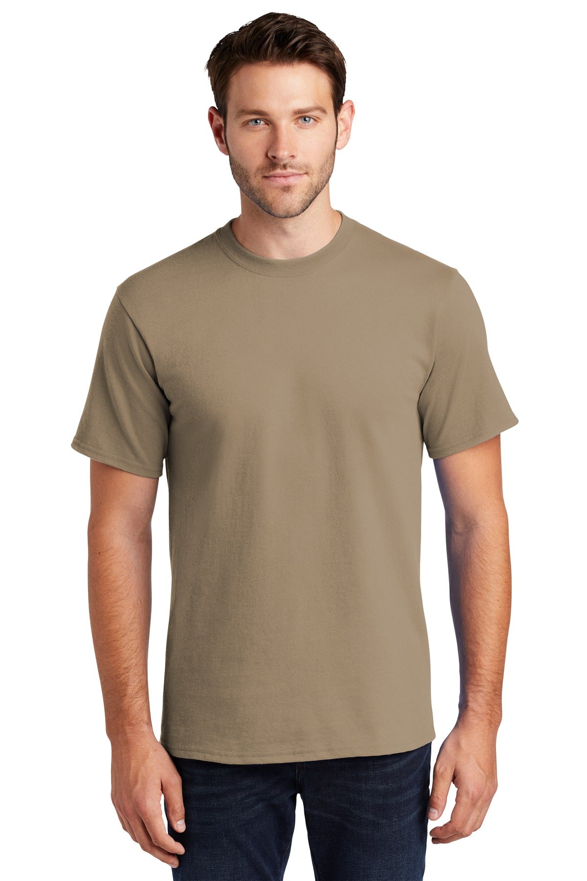 Port & Company Tall Essential Tee.  PC61T Sand Tall